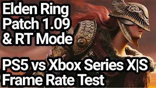 Elden Ring Patch 1.09 & Ray Tracing Mode PS5 vs Xbox Series X|S Frame Rate Comparison