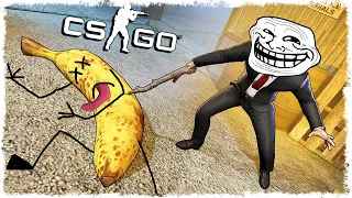 ТРОЛЛЬ ХИТМАН vs БАНАН МАНЬЯК В CS:GO!!!