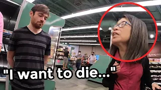 White Guy Embarrasses Himself Speaking Japanese in Supermarket