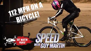 Guy Martin's Record Breaking 112MPH Bicycle ride! | Guy Martin Proper
