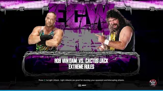 WWE 2K23 - Rob Van Dam vs Cactus Jack Entrance