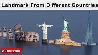 Landmark From Different Countries | 3d comparison