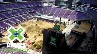 Timelapse: Transformation of U.S. Bank Stadium | X Games Minneapolis 2018