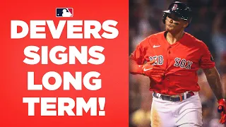 Scoops for all! Rafael Devers signs 11-year extension with the Boston Red Sox!! (Career highlights)