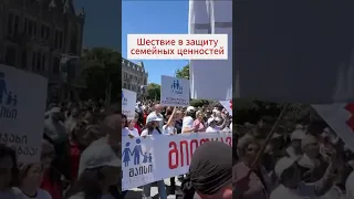 День семьи отметили в Грузии многотысячным шествием #грузия #тбилиси #семья #традиции