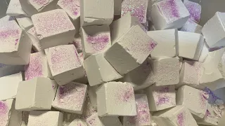 50+ Cubes Gym Chalk Topped with💖💖 |  crispy Crunchy  | ASMR