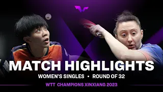 Sofia Polcanova vs Cheng I Ching | WS R32 | WTT Champions Xinxiang 2023