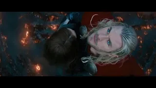 Thor takes Jane  Foster to Asgard. Thor : The Dark World (2013) Mini Movies