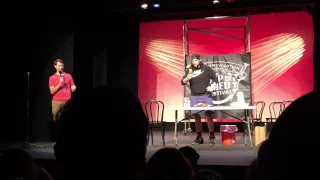 LA Beast eats a cactus at the Coup de Comedy 2015