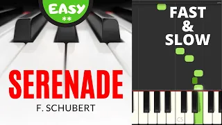 Serenade I Ständchen Swan Song I Schubert I EASY Piano Sheet Music Notes for Beginners