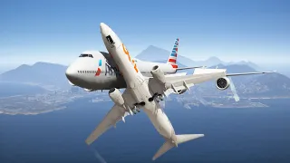 Drunk 747 Pilot Crashes Into 737 While Flying In The Air | GTA 5