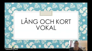 Sfi, kurs A, kurs B, kort vokal, lång vokal, övning, facit,