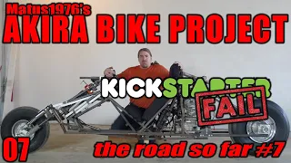 The Akira Bike Project - 07 - Feet Forward motorcycle Kickstarter FAIL!