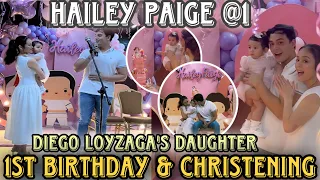 Diego Loyzaga little family |Unica Ija ni Diego at Alexis n si HAILEY PAIGE 1st Birthday napakaganda
