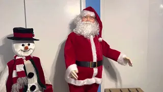 Gemmy life size Animated dancing Santa 2022 all songs English and Spanish￼￼