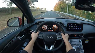 2022 Hyundai Santa Fe POV Test Drive  - is it Really Worth $45K?