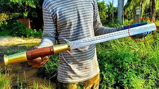 How It's Made: Forging a SWORD out of Rusted Truck Spring Steel