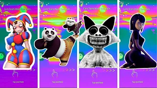Pomni VS Kung Fu Panda 4 VS Zoonomaly VS Hotel Transylvania 2 🔥Tiles Hop: Beat Master