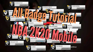 HOW TO GET ALL BADGES IN NBA 2K20 MOBILE