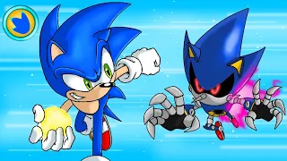 Sonic vs Metal Sonic [Fan Animation] (Flipaclip)