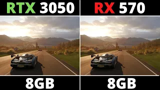 RTX 3050 VS RX 570 8GB - BENCHMARK TEST IN 16 GAMES