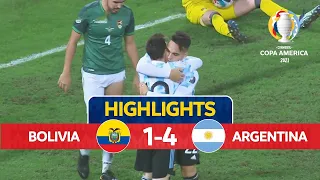 Argentina vs Bolivia 4 1 Messi 🔥 Hіghlіghts & All Gоals English Commentar  🔥 Copa America 2021