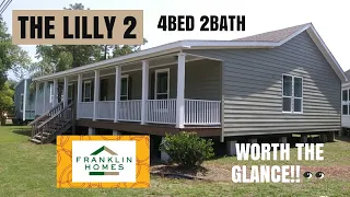 THE LILLY 2 FRANKLIN HOMES 4 BEDROOM 2 BATHROOM TRIPLE WIDE  MODULAR HOME  2565 SQUARE FEET