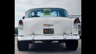 '55 Chevy Hilborn Injected Gasser Cold Start