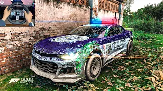 Restore - Police Chevrolet Camaro ZL1 + Chase | Forza Horizon 5 | Logitech G920 | 4K 60FPS