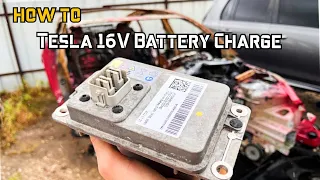 How To Save And Charge A Dead Tesla Low Voltage 16v Battery