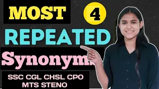 Most Repeated Vocab For SSC CGL CPO 2024| English With Sejal Sisodiya| SSC CGL CHSL CPO MTS STENO