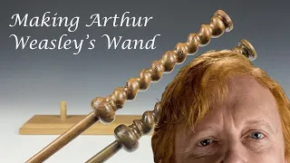 Woodturning Arthur Weasley's Wand!