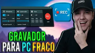 Gravador de TELA SUPER LEVE para PC FRACO