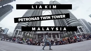 Lia Kim dancing in Malaysia Twin Tower