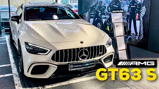 2019 MERCEDES AMG GT 4-Door 63 S FULL REVIEW Diamond White Red Pepper Exclusive Nappa Leather