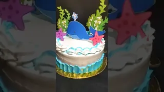 sea theme cake design ideas | easy cake design ideas for beginners