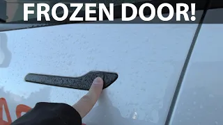 How to fix frozen door and charge port in Tesla Model 3