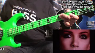 SWEET DREAMS The Eurythmics Bass Guitar Cover Trailer - LESSON -@EricBlackmonGuitar