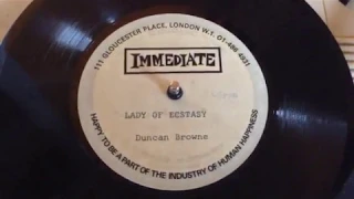 Unreleased 1968 Immediate Music Acetate - Duncan Browne 2 never heard before tracks, Psych Acid Folk