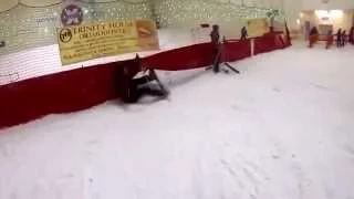 Indoor Ski Fail
