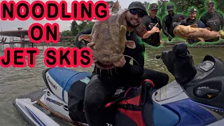 Lake PB!! Noodling and Jet Skis with Big Rich Fish and Adrenaline Rush Adventures!!