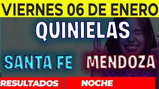 Resultados Quinielas Nocturna de Santa Fe y Mendoza, Viernes 6 de Enero