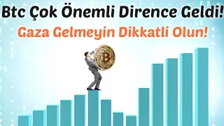 #Bitcoin Analiz - Btc hala direnci zorluyor! Cok kritik yerdeyiz! Btc Teknik Analiz Forex