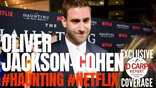Oliver Jackson-Cohen  interviewed at #Netflix's The #Haunting of Hill House S1 Premiere Event