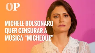 Michelle Bolsonaro pede proibição da música "Micheque", do Detonautas