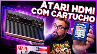 NOVO ATARI COM HDMI QUE ACEITA CARTUCHO? CONHEÇA O ATARI 2600+