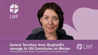General Secretary Anne Burghardt's message to UN Commission on Women