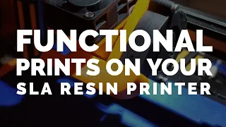 Yes you can print functional prints on your SLA Resin Printer!