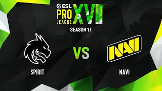 Spirit vs NaVi | Карта 1 Anubis | ESL Pro League Season 17