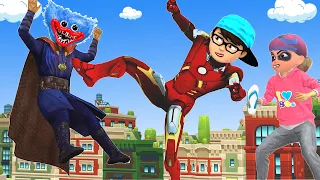 Boy Nick Iron Man Become Hero Protect Mother - Scary Teacher 3D Fun Animation